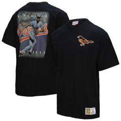 Cal Ripken Jr. Baltimore Orioles Mitchell & Ness Legends Collection Vintage Logo T-Shirt - Black - Mitchell & Ness Discount