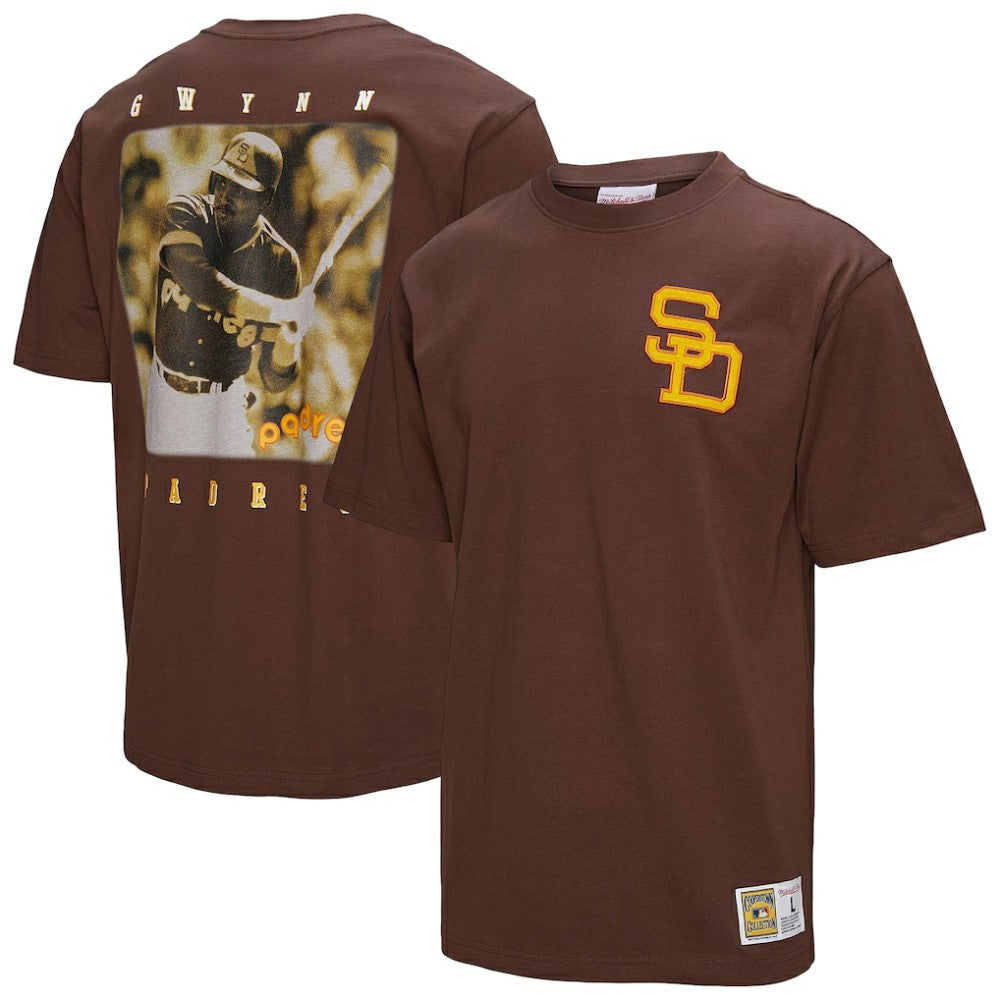 Tony Gwynn San Diego Padres Mitchell & Ness Legends Collection Vintage Logo T-Shirt - Brown - Mitchell & Ness Sale
