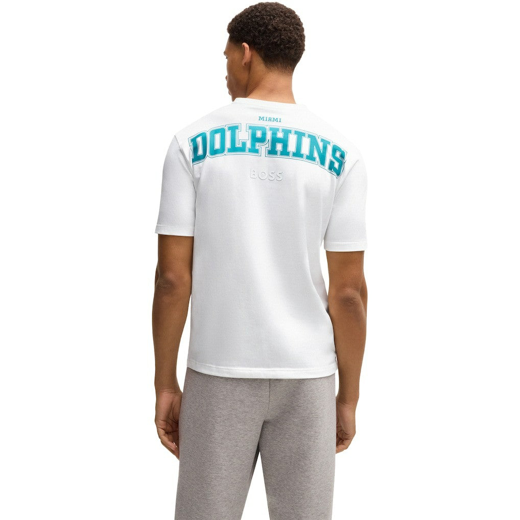 Miami Dolphins Hugo Boss Unisex Brady T-Shirt White