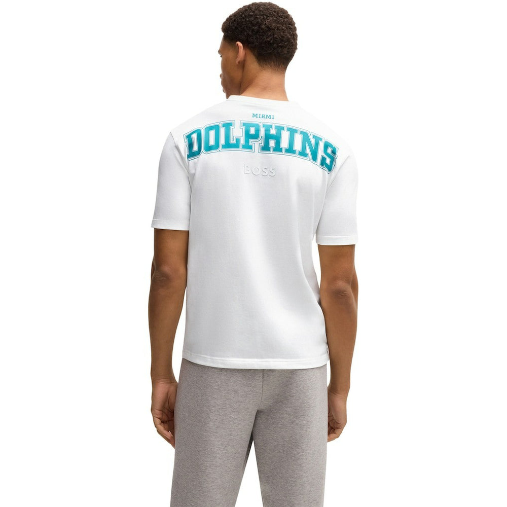 Miami Dolphins Hugo Boss Unisex Brady T-Shirt White