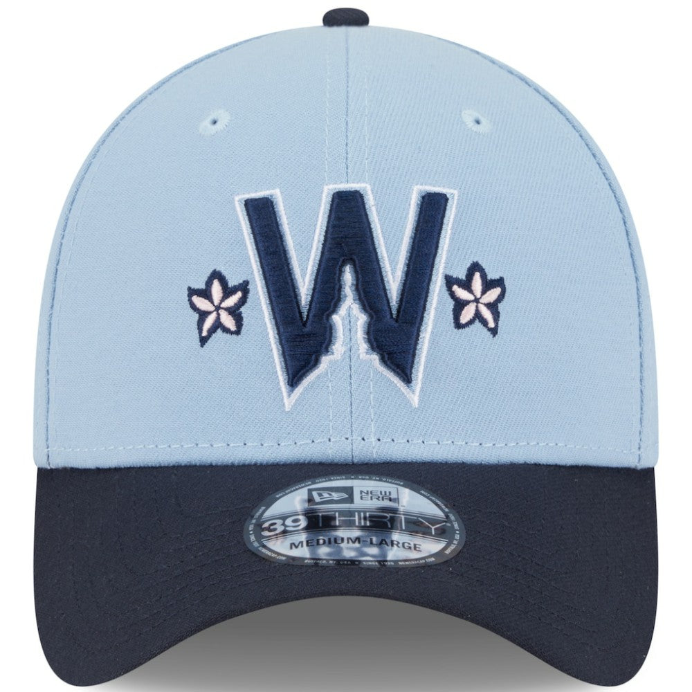 Washington Nationals New Era 2025 City Connect 39THIRTY Flex Hat - Light Blue/Navy - New Era Lifestyle
