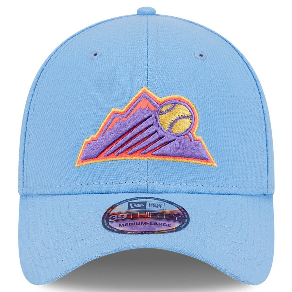 Colorado Rockies New Era 2025 City Connect 39THIRTY Flex Hat - Light Blue - New Era Lifestyle