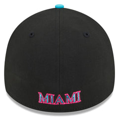Miami Marlins New Era 2025 City Connect 39THIRTY Flex Hat - Black/Pink - New Era Lifestyle