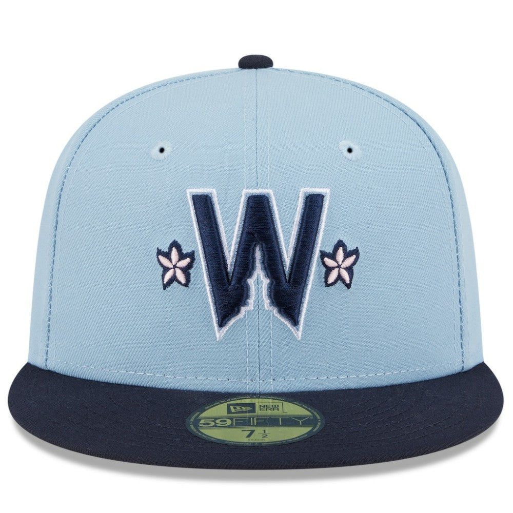 Washington Nationals New Era 2025 City Connect 59FIFTY Fitted Hat - Light Blue/Navy - New Era Discount
