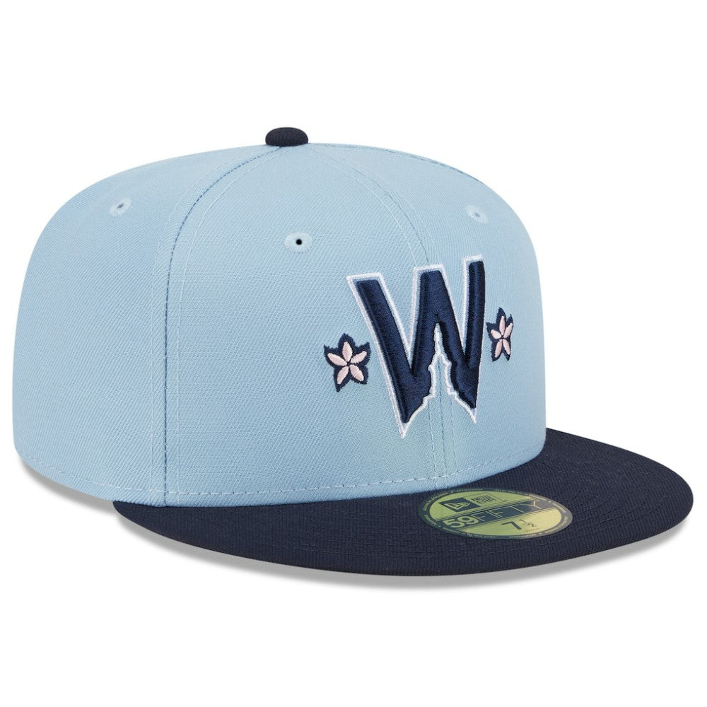 Washington Nationals New Era 2025 City Connect 59FIFTY Fitted Hat - Light Blue/Navy - New Era Discount