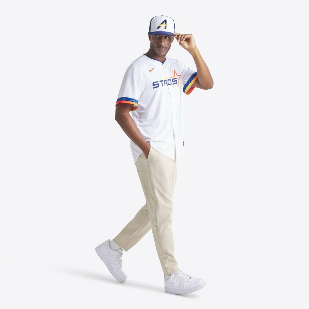 Houston Astros New Era 2025 City Connect 59FIFTY Fitted Hat - White/Navy - New Era on Sale