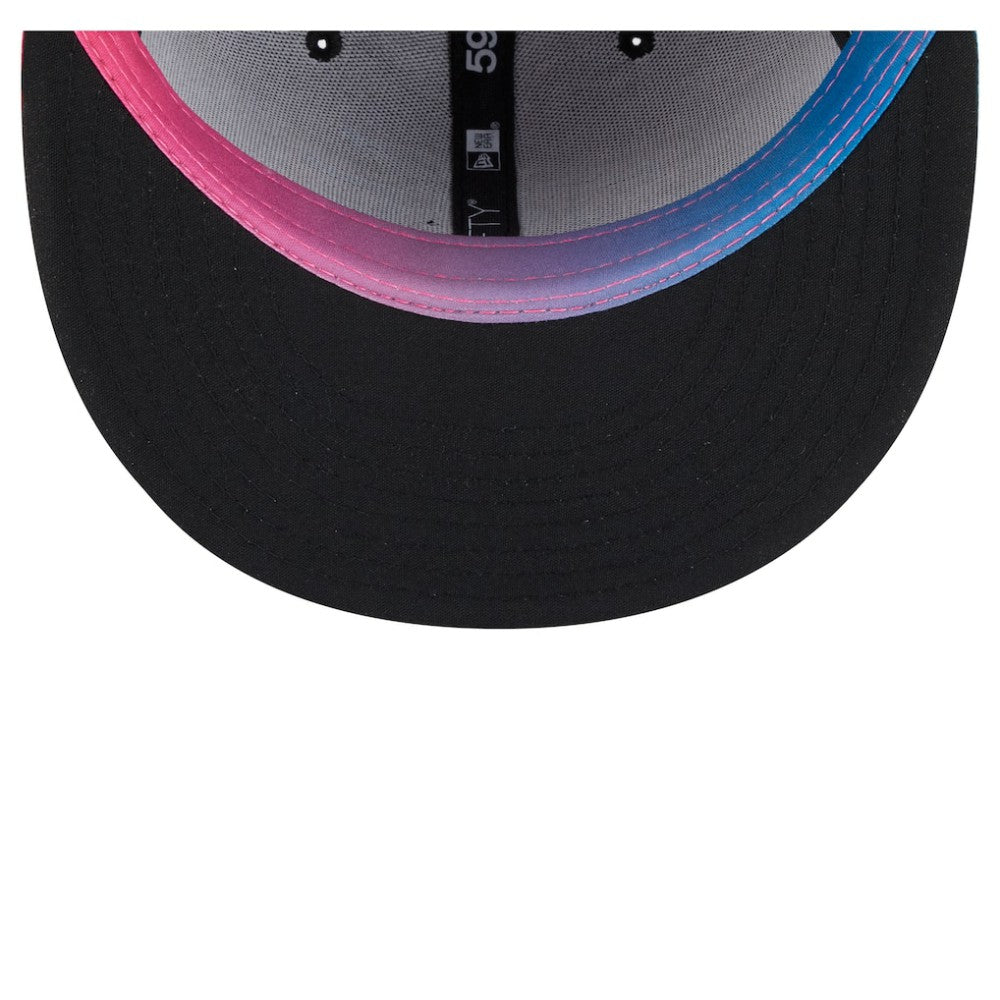 Miami Marlins New Era 2025 City Connect 59FIFTY Fitted Hat - Black/Pink - New Era Discount