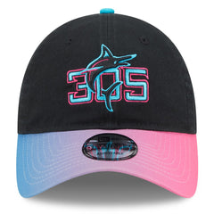 Miami Marlins New Era 2025 City Connect 9TWENTY Adjustable Hat - Black/Pink - New Era Online