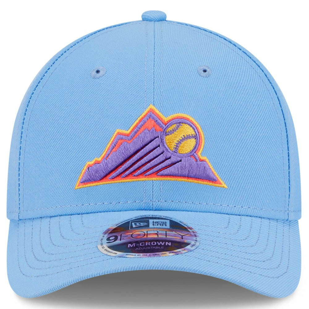 Colorado Rockies New Era 2025 City Connect 9FORTY M-Crown Adjustable Hat - Light Blue - New Era Lifestyle