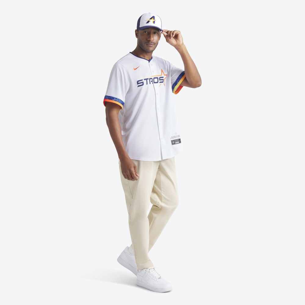 Houston Astros New Era 2025 City Connect 9FORTY M-Crown Adjustable Hat - White/Navy - New Era Online