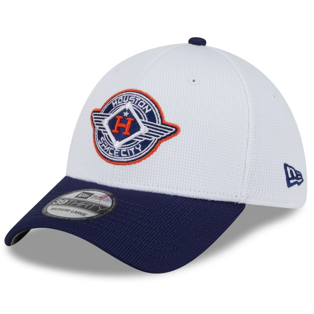 Houston Astros New Era 2025 City Connect Batting Practice 39THIRTY Flex Hat - White/Navy - New Era Lifestyle