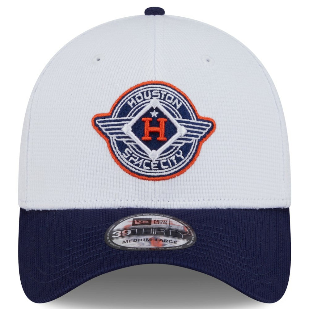 Houston Astros New Era 2025 City Connect Batting Practice 39THIRTY Flex Hat - White/Navy - New Era Lifestyle