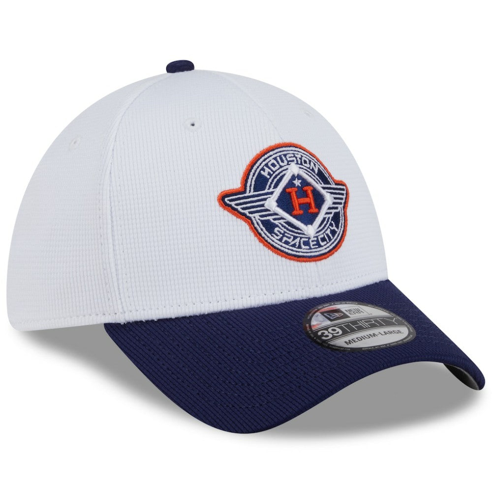 Houston Astros New Era 2025 City Connect Batting Practice 39THIRTY Flex Hat - White/Navy - New Era Lifestyle