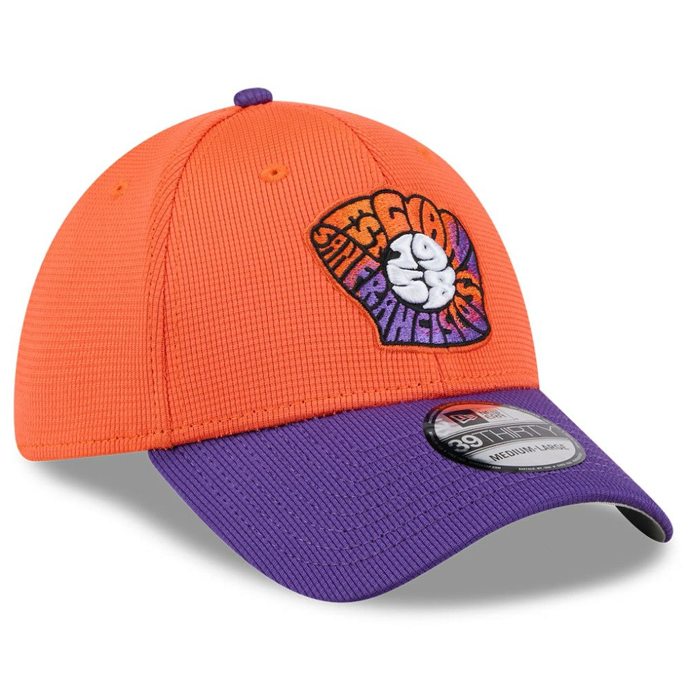 San Francisco Giants New Era 2025 City Connect Batting Practice 39THIRTY Flex Hat - Orange/Purple - New Era Discount