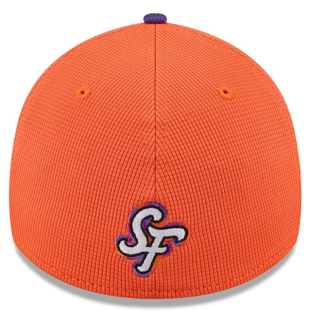 San Francisco Giants New Era 2025 City Connect Batting Practice 39THIRTY Flex Hat - Orange/Purple - New Era Discount