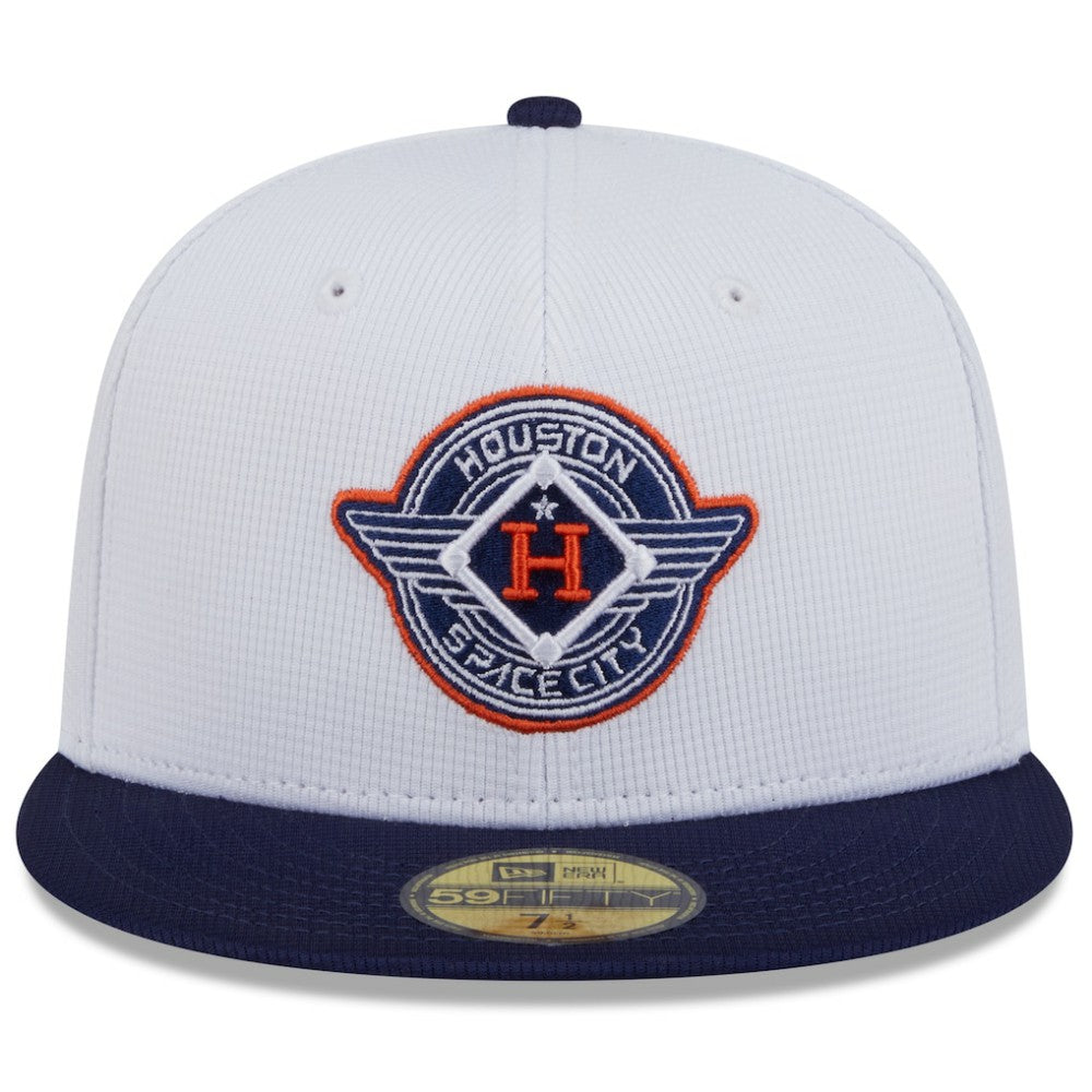 Houston Astros New Era 2025 City Connect Batting Practice 59FIFTY Fitted Hat - White/Navy - New Era Discount