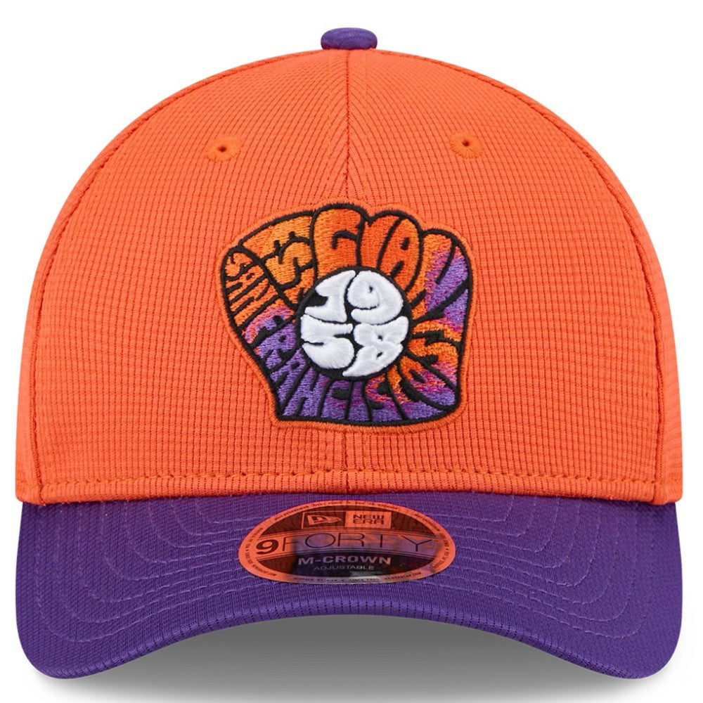 San Francisco Giants New Era 2025 City Connect Batting Practice 9FORTY Adjustable Hat - Orange/Purple - New Era Discount