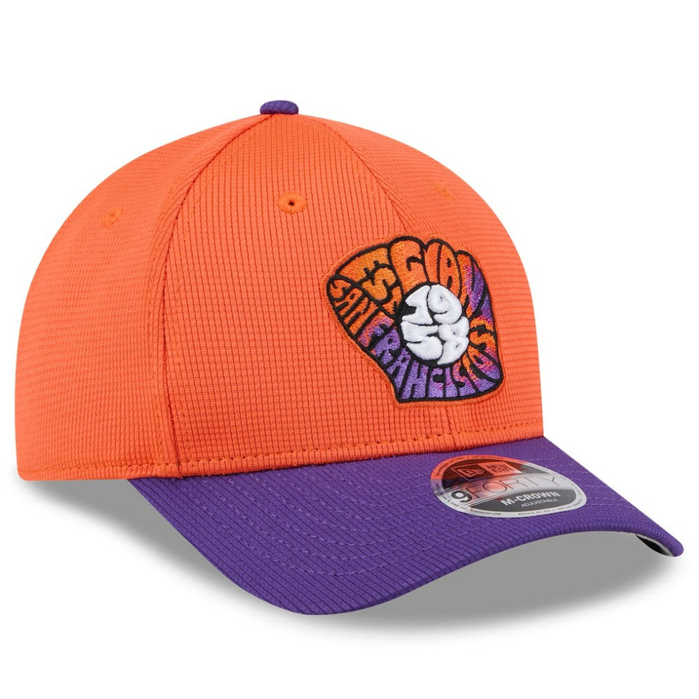 San Francisco Giants New Era 2025 City Connect Batting Practice 9FORTY Adjustable Hat - Orange/Purple - New Era Discount