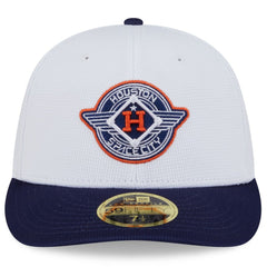 Houston Astros New Era 2025 City Connect Batting Practice Low Profile 59FIFTY Fitted Hat - White/Navy - New Era Online