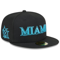 Miami Marlins New Era 2025 City Connect 59FIFTY Fitted Hat - Black - New Era on Sale