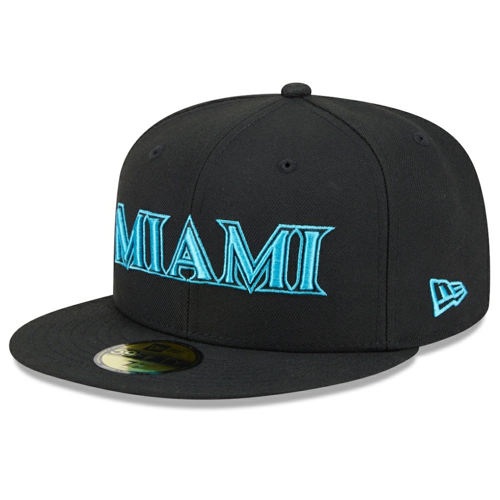 Miami Marlins New Era 2025 City Connect 59FIFTY Fitted Hat - Black - New Era on Sale