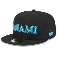 Miami Marlins New Era 2025 City Connect 59FIFTY Fitted Hat - Black - New Era on Sale