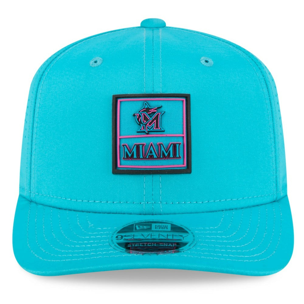 Miami Marlins New Era 2025 City Connect 9SEVENTY Adjustable Hat - Teal - New Era Discount