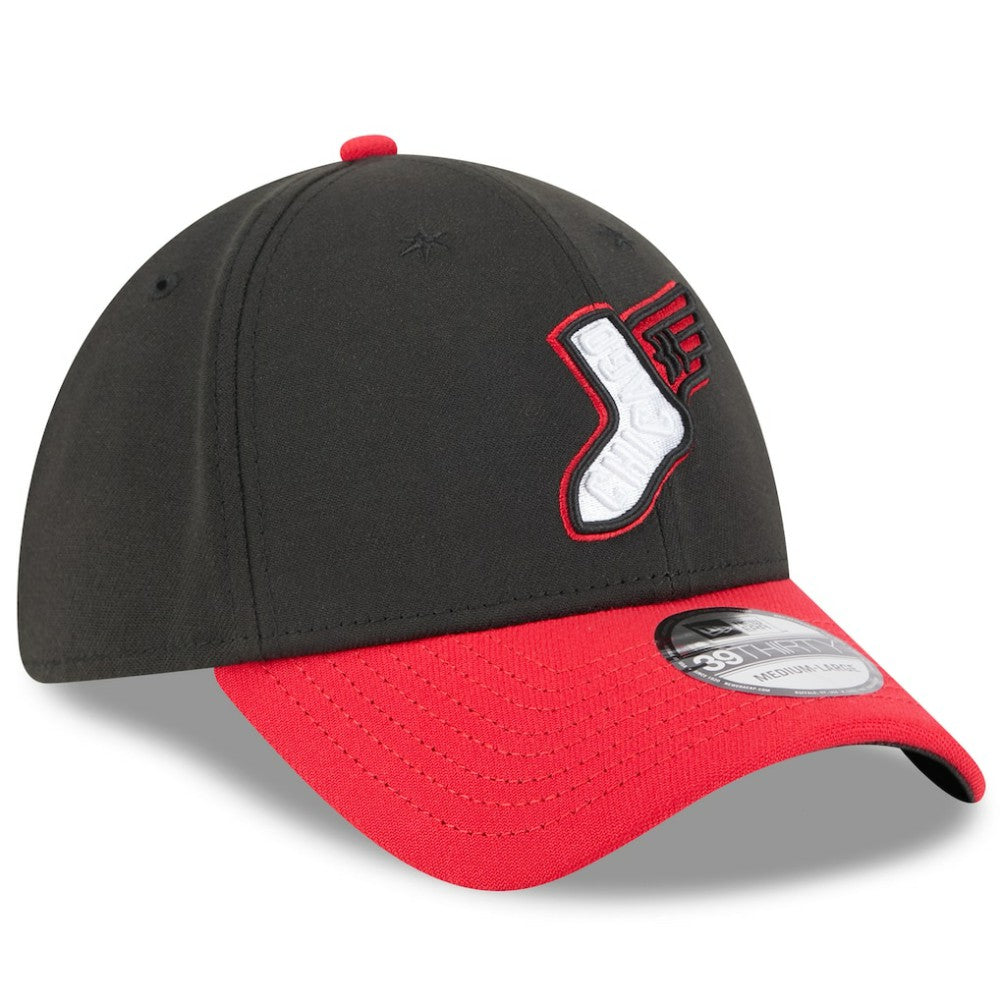 Chicago White Sox New Era 2025 City Connect Alternate 39THIRTY Flex Hat - Black/Red - New Era Lifestyle