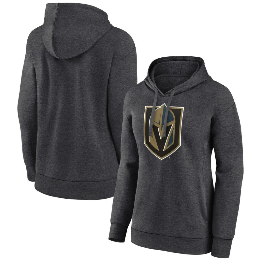Vegas Golden Knights Women's Primary Logo Pullover Hoodie - Charcoal - NHL 202183360