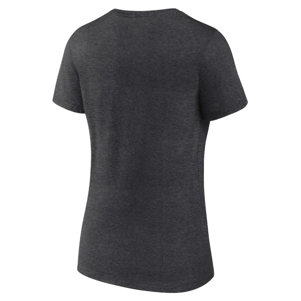 Vegas Golden Knights Women's Primary Logo V-Neck T-Shirt - Charcoal - NHL 202183361