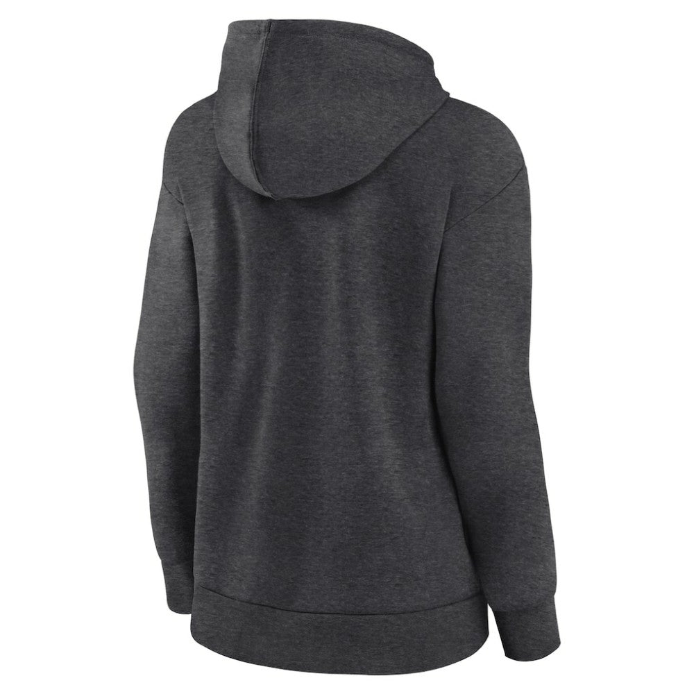 San Francisco Giants Logo Athletic Women's Logo Triumphant V-Neck Pullover Hoodie - Heather Charcoal - MLB Online