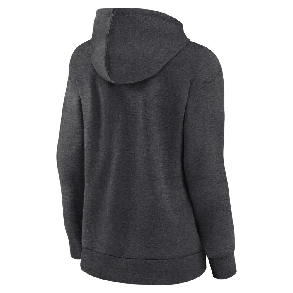 Baltimore Orioles Logo Athletic Women's Logo Triumphant V-Neck Pullover Hoodie - Heather Charcoal - MLB Sale