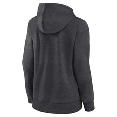 Baltimore Orioles Logo Athletic Women's Logo Triumphant V-Neck Pullover Hoodie - Heather Charcoal - MLB Sale