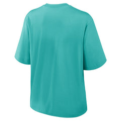 Nike Miami Dolphins Women's Glory Arch Boxy T-Shirt Aqua