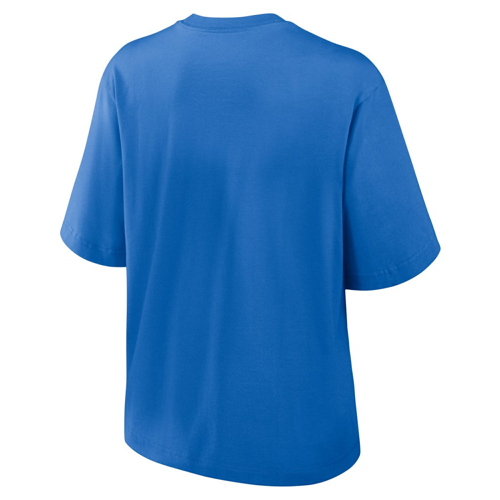Nike New York Giants Women's Glory Arch Boxy T-Shirt Royal