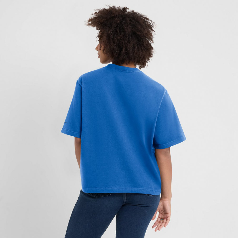 Nike New York Giants Women's Glory Arch Boxy T-Shirt Royal
