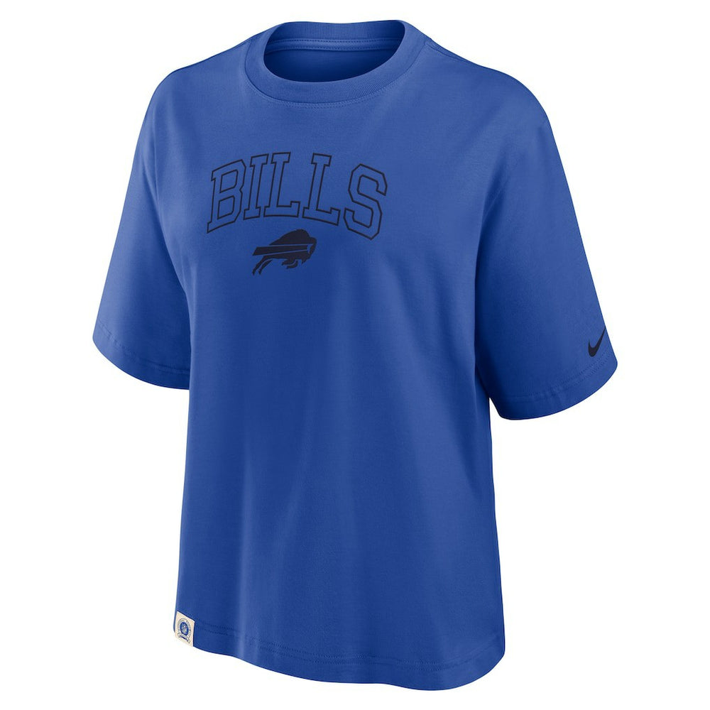 Nike Buffalo Bills Women's Glory Arch Boxy T-Shirt Royal
