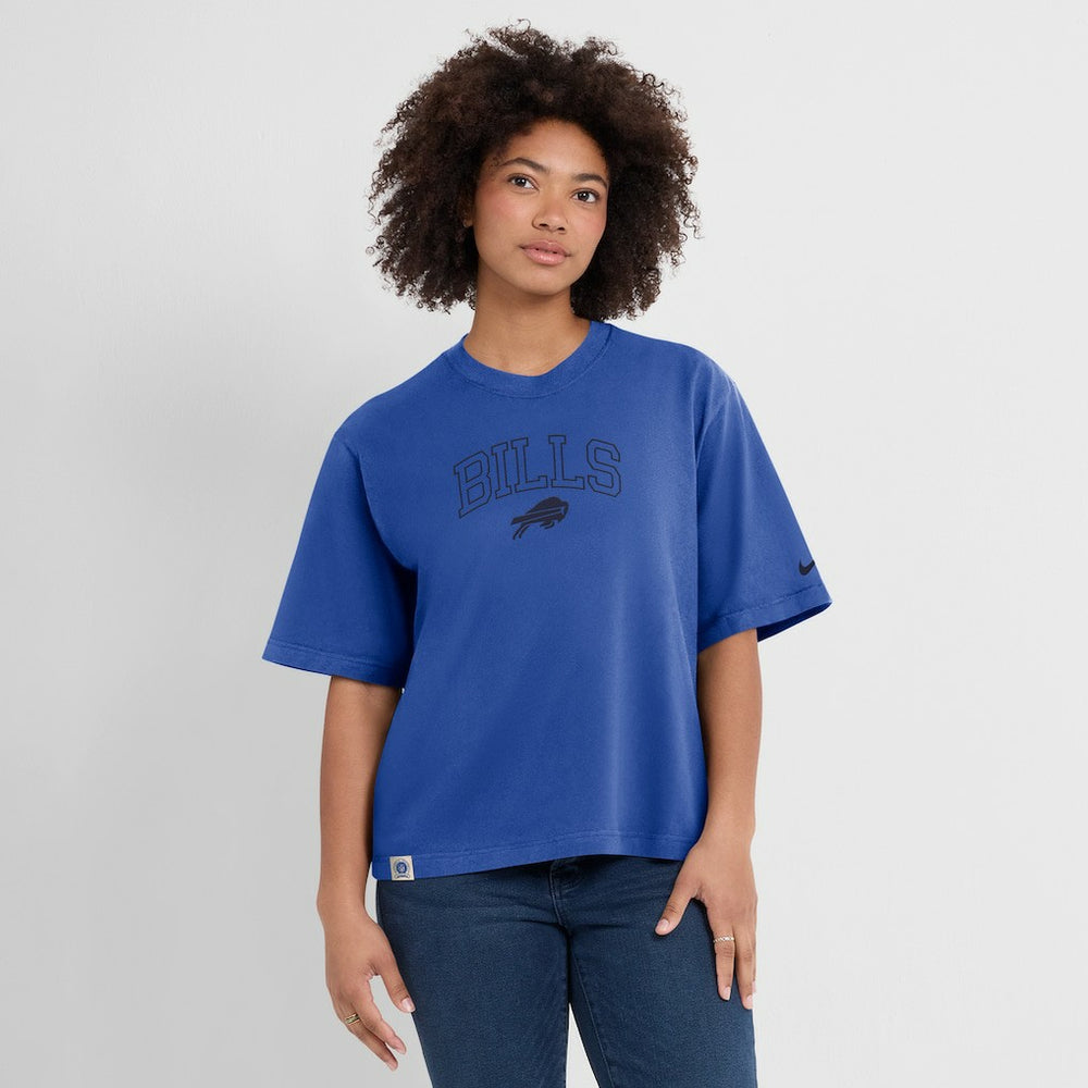 Nike Buffalo Bills Women's Glory Arch Boxy T-Shirt Royal