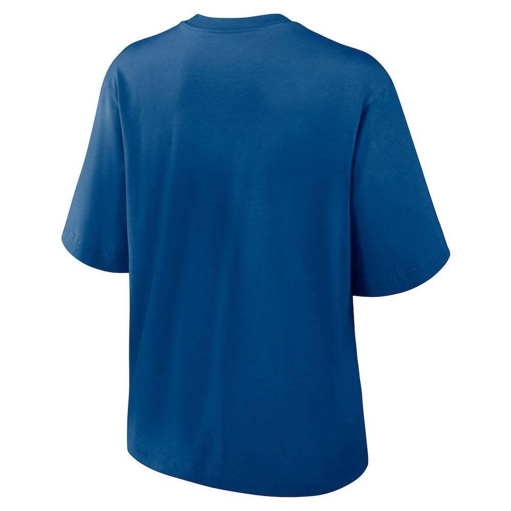 Nike Houston Texans Women's Glory Arch Boxy T-Shirt Blue