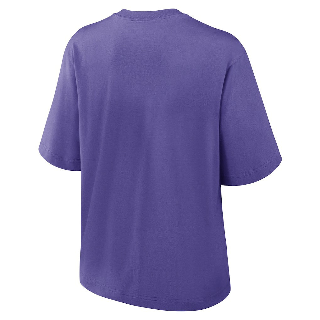 Nike Baltimore Ravens Women's Glory Arch Boxy T-Shirt Purple