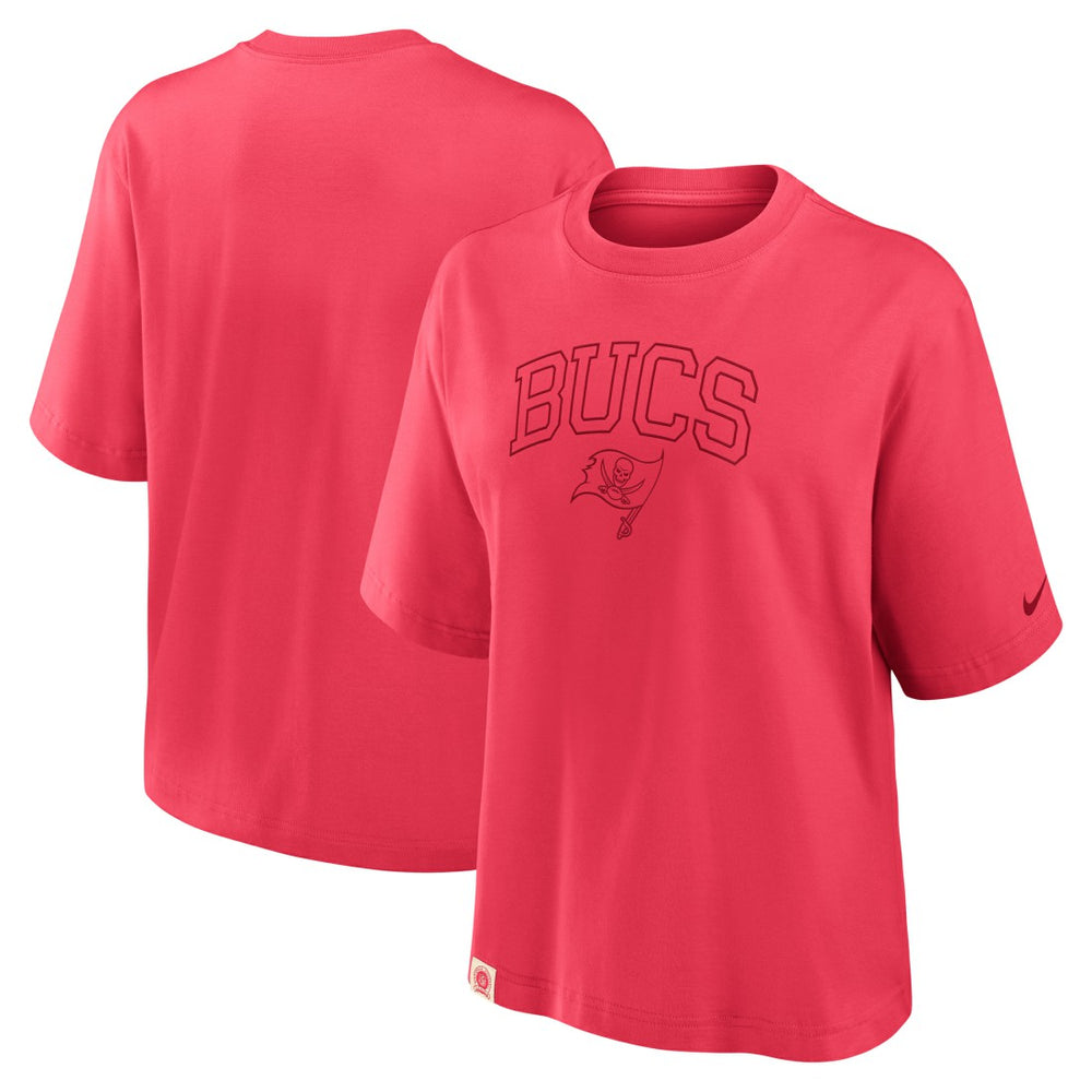 Nike Tampa Bay Buccaneers Women's Glory Arch Boxy T-Shirt Red