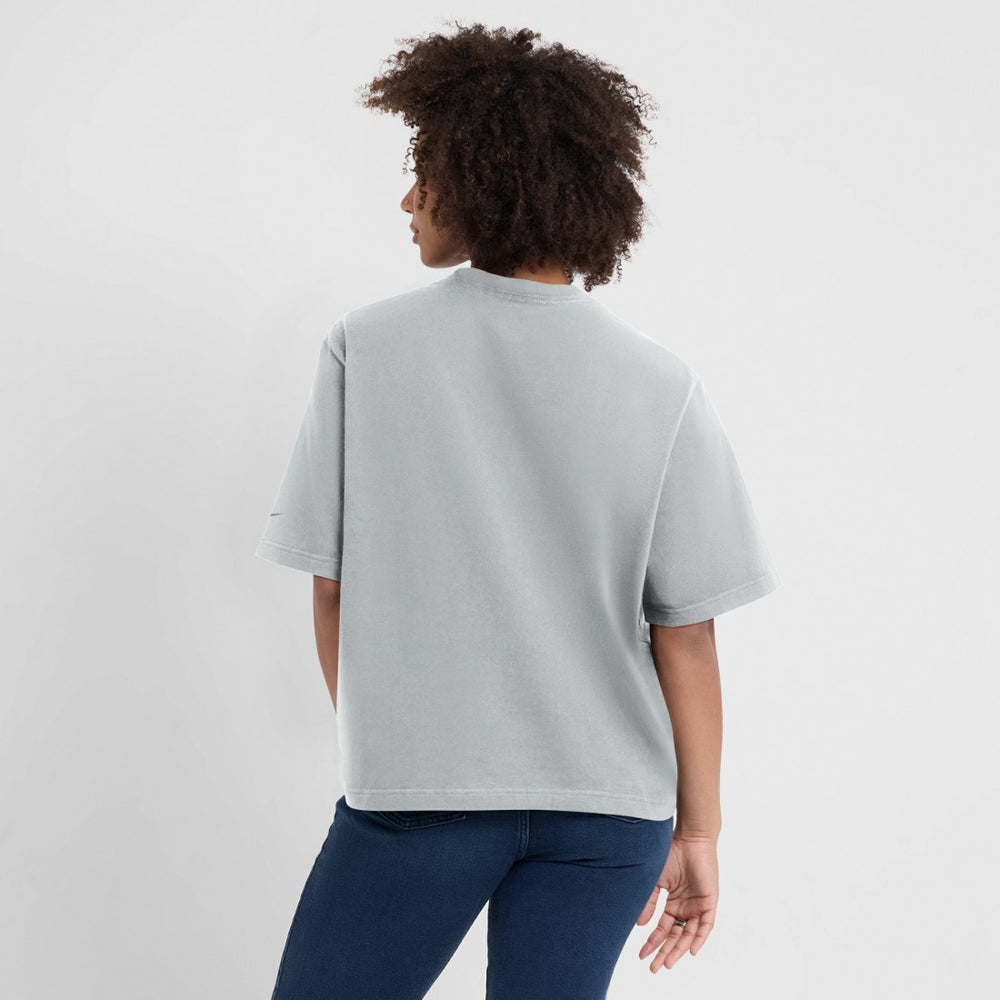 Nike Detroit Lions Women's Glory Arch Boxy T-Shirt Gray