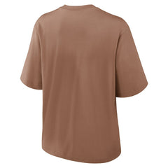 Nike Cleveland Browns Women's Glory Arch Boxy T-Shirt Brown