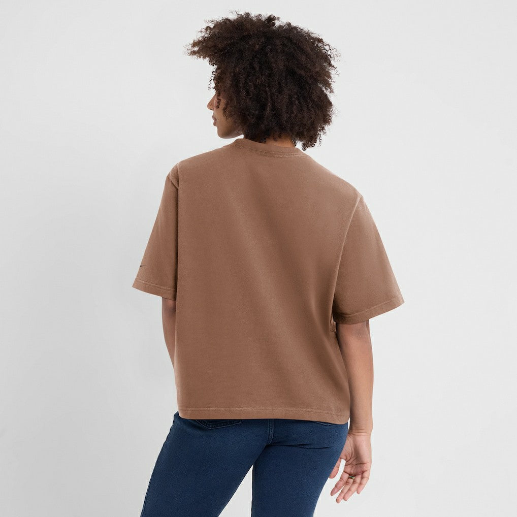Nike Cleveland Browns Women's Glory Arch Boxy T-Shirt Brown
