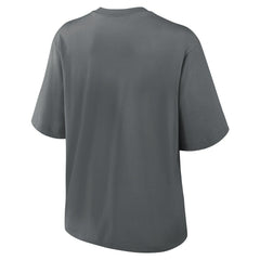 Nike Pittsburgh Steelers Women's Glory Arch Boxy T-Shirt Charcoal