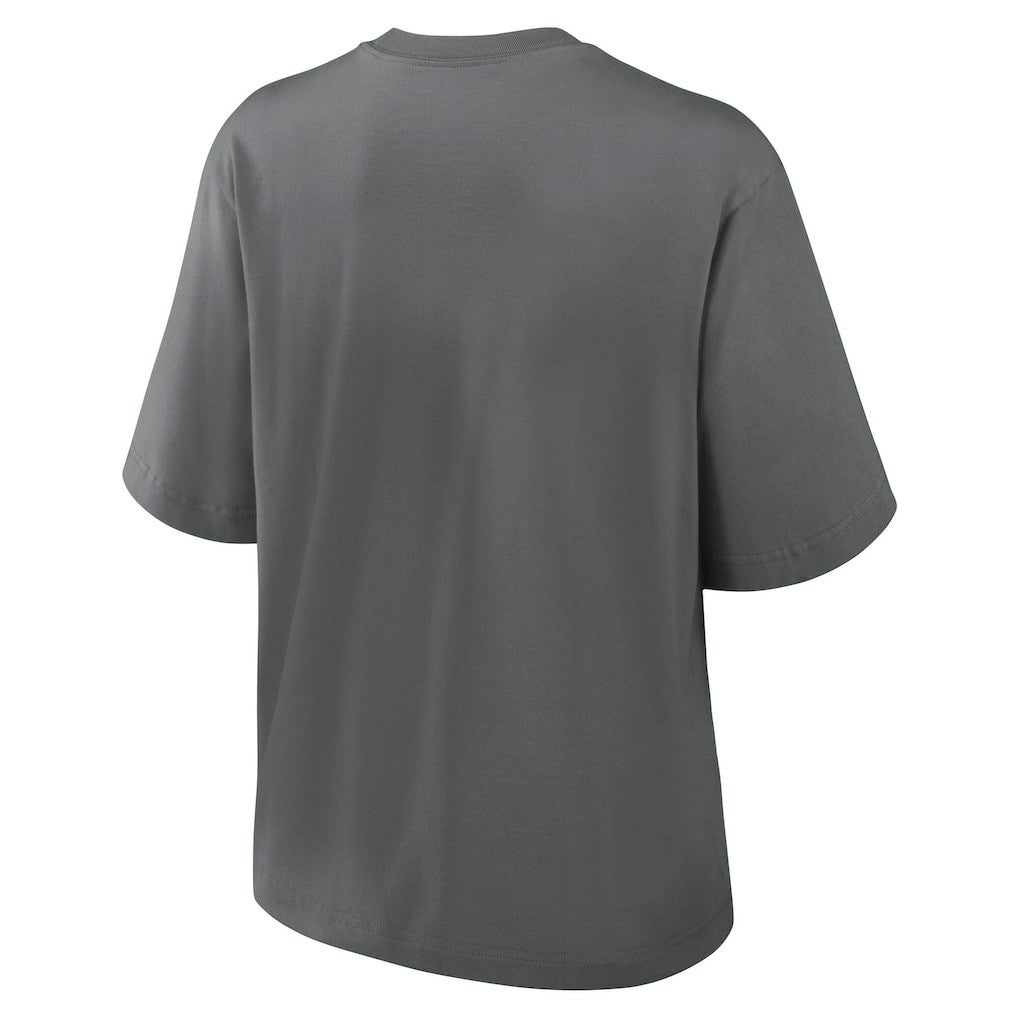 Nike New Orleans Saints Women's Glory Arch Boxy T-Shirt Charcoal