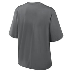 Nike New Orleans Saints Women's Glory Arch Boxy T-Shirt Charcoal