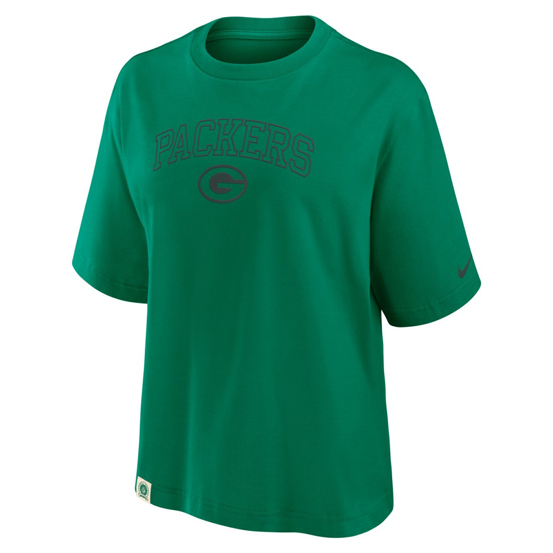 Nike Green Bay Packers Women's Glory Arch Boxy T-Shirt Green