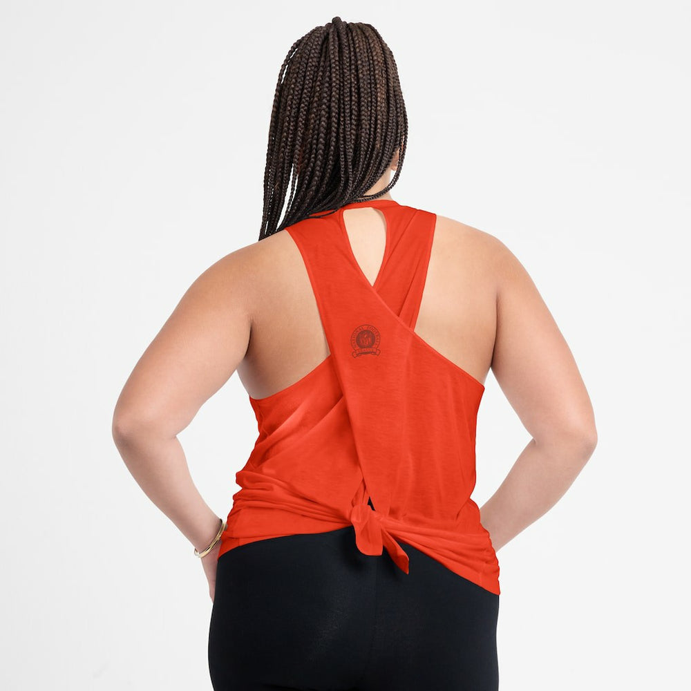 Nike Cincinnati Bengals Women's Glory Open-Back Crisscross Dri-FIT Tank Top Orange