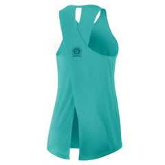 Nike Miami Dolphins Women's Glory Open-Back Crisscross Dri-FIT Tank Top Aqua